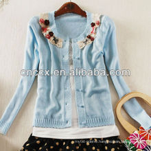 13STC5401 flowers button down women cardigan sweaters